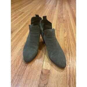 Cvbetila Leather Textile Upper Balance Man Made 8.5 M Block Heel Ankle Boots